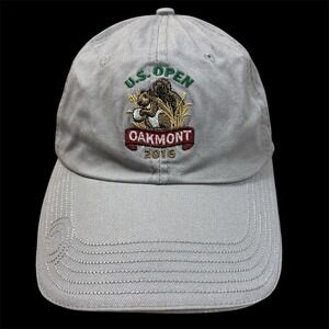 US Open Oakmont 2016‎ Golf Hat Cap Beige Squirrel Embroidered USGA Member